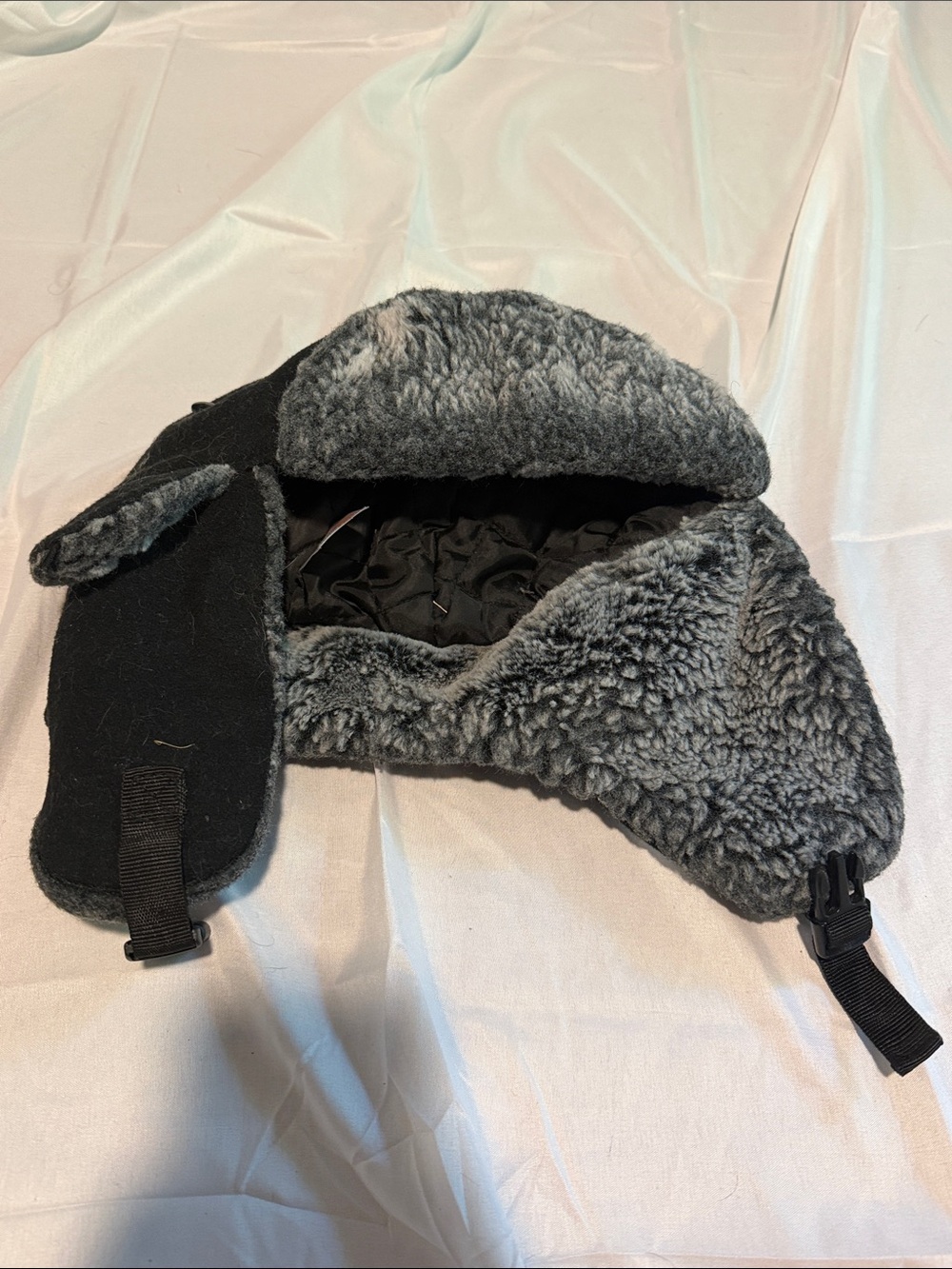 Men's Faux Shearling Trapper Hat - Gray